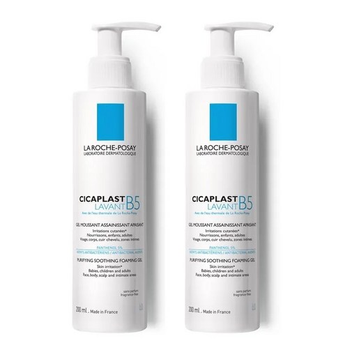 LA ROCHE POSAY 프랑스 정품 라로슈포제 시카플라스트 B5 젤 클렌저 200ml 2개세트, 2개