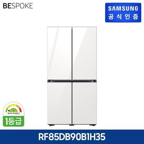 삼성 2024 비스포크 냉장고 4도어 RF85DB90B1H35 (글램화이트)