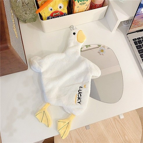 【타월】* 메이든 농도 캠프 * 수건 귀여운 주방 수건 흡수성 타월 가정용 타월, 43*28cm, 오리 수건