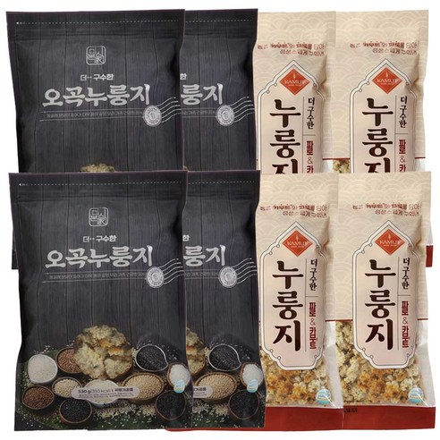 [AC-Mall] TV홈쇼핑 구성 국내최초 더블특허제조법 오곡누룽지+파로카무트 누룽지/미식본가 더 구수한 누룽지세트, 4.24kg, 1박스