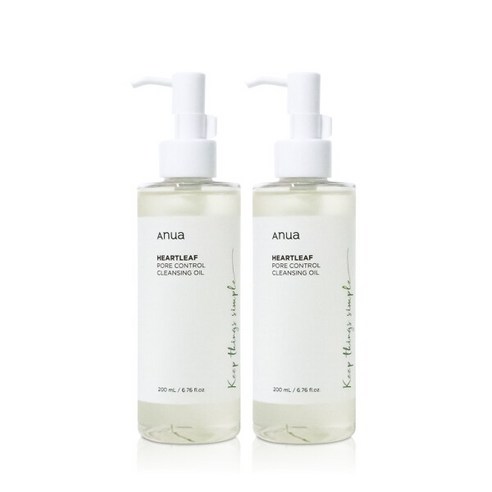 [아누아] 어성초 포어 컨트롤 클렌징 오일 200ml 1+1, 200ml, 2개