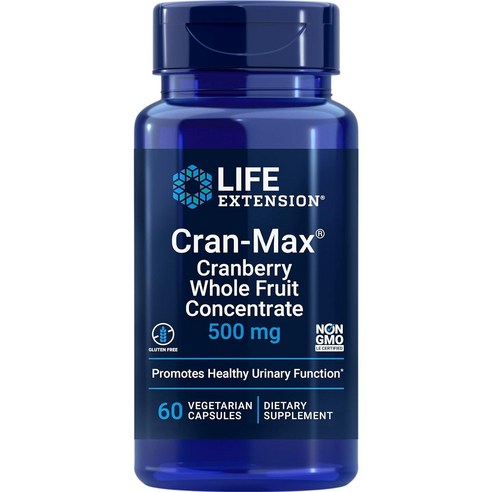 라이프익스텐션 크랜 맥스 500mg Life Extension Cran-Max, 2개, 60정