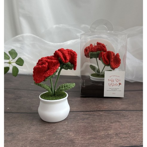 손뜨개 카네이션 화분: 마음을 담은 특별한 선물 뜨개카네이션