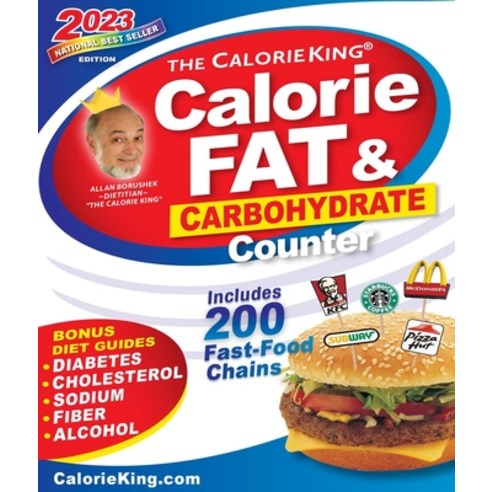 (영문도서) Calorieking 2023 Larger Print Calorie Fat & Carbohydrate Counter Paperback, Family Health Publications, English, 9781930448834