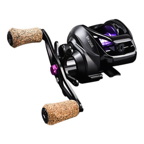 Xzante Baitcasting 릴 워터 드롭 낚시 7.2:1 고속 5.5KG 최대 드래그 마그네틱 시스템 바닷물 왼쪽, 검은 색