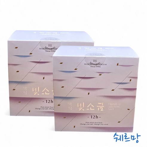 백석빛소금 용융소금 12시간(3gx100포), 200개, 3g