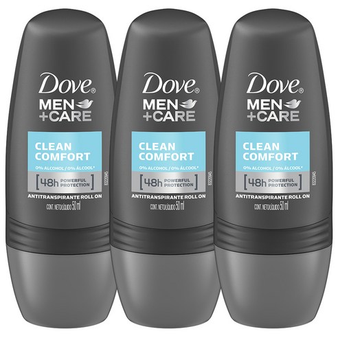 도브 클린 컴포트 데오드란트 롤온, 2개, 50ml