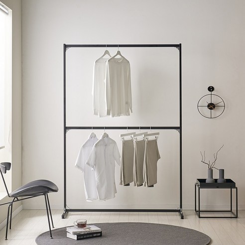 공간 효율성을 극대화하는 DIYSTORY MS 2단 행거: 옷장 고민을 해결하다 철제행거