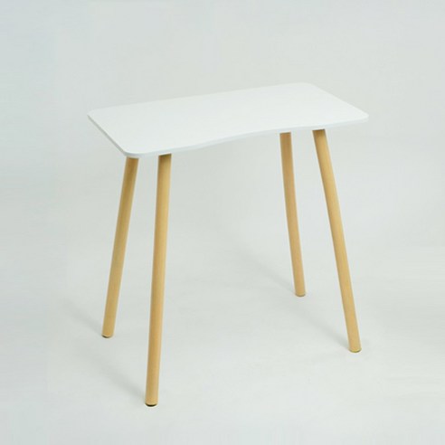 GSTUFF 간이테이블 1인용 식탁, 70cm, 화이트