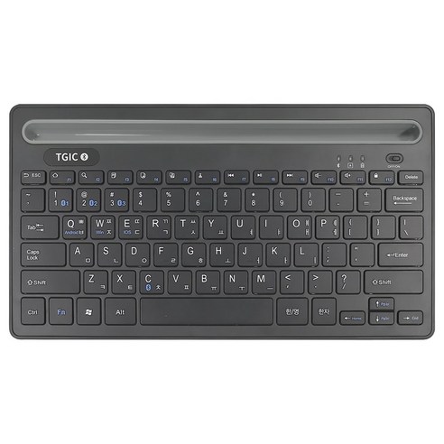 멀티페어링 기능을 갖춘 TGIC 스탠드형 거치형 블루투스 키보드