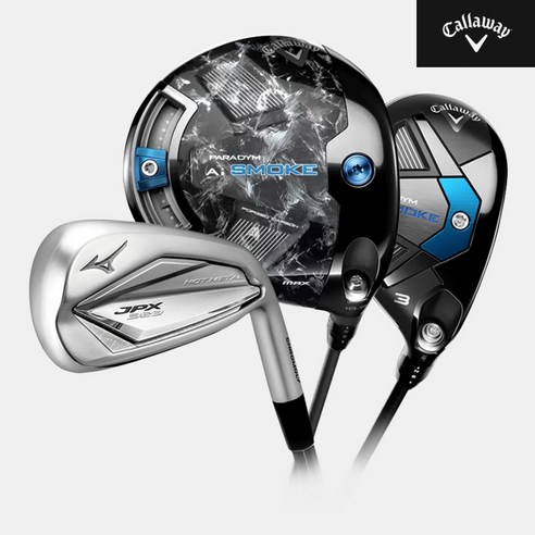 캘러웨이 패러다임 Ai SMOKEJPX923 핫메탈 카본 콤보세트[남성용][8i5번~SW], 9도 R 4번 21도 S