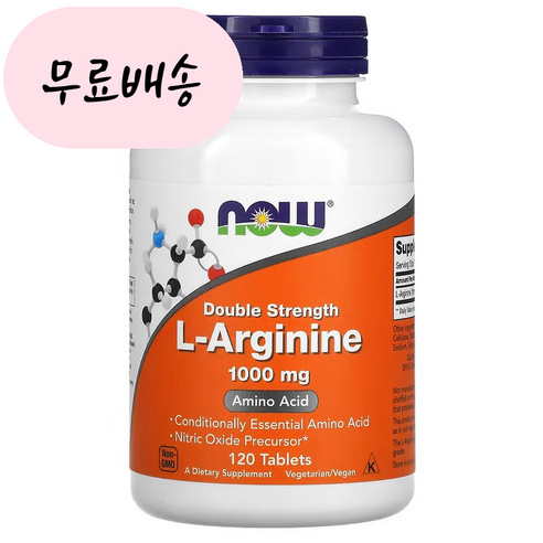 나우푸드 L아르기닌 1000mg 120정 타블렛, 1개, 120개