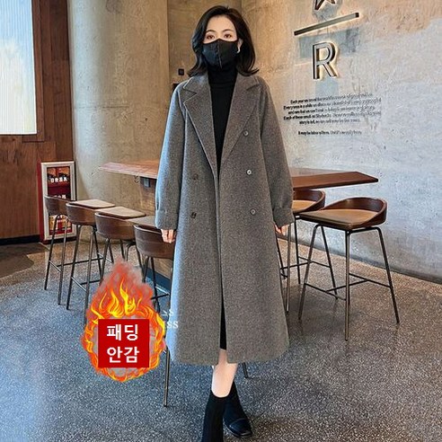 뉴욕멋쟁이 에밀리 패딩안감 여성 롱코트