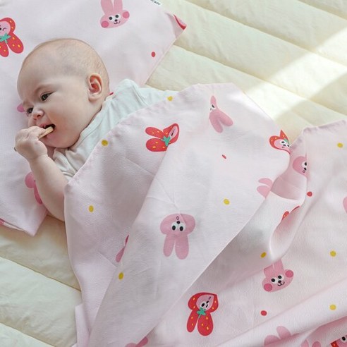 땀 많은 아기, 무무슈 인견이불로 시원한 여름 꿀잠!