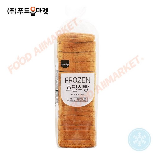 삼립 선식호밀식빵 720g 냉동, 9개