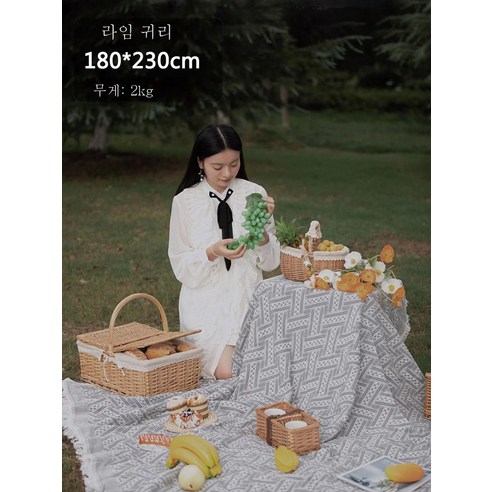 DFMWI.피크닉 매트.Picnic mat.--피크닉 매트 피크닉 패드 습기 방지 패드에 두꺼운 아웃도어 매트 인스풍 비치 패드 방수 캠핑 휴대용, 록그레이귀리180*230Cm