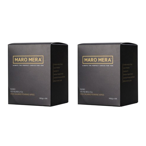 마로메라 시카 카밍 여성청결티슈 페미닌티슈, 75g, 2개