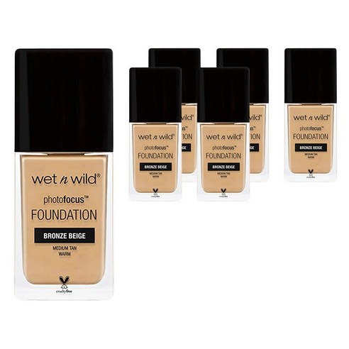 웻앤와일드 포토포커스 파운데이션, Bronze Beige, 6개