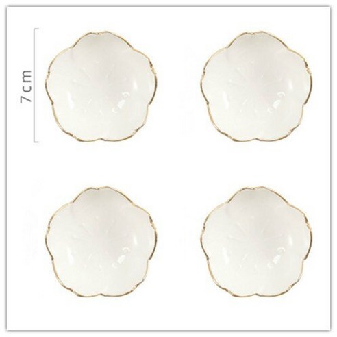FREELIFE 소스볼 세트 예쁜 양념 그릇 미니 LP-829, 4pcs White-628