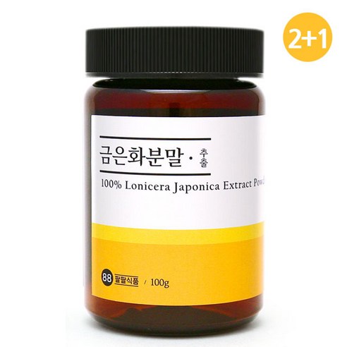 내몸생각 2+1 금은화 추출물 분말 가루 효능 인동초 인동덩굴, 3개, 100g