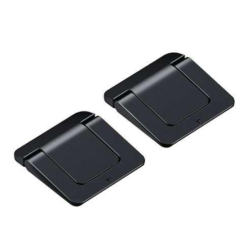 미니 노트북 노트북 냉각 스탠드 지원 접이식 접착 Resuable 피트, 48x48mm, 블랙, 폴리 카보네이트