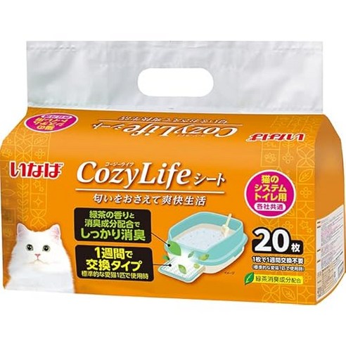 이나바 Cozy Life 코지라이프 시트 고양이 시스템 화장실용 20매입 - 기타 화장실용품 | 쿠팡