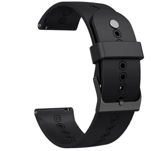 SUUNTO 9 피크 실리콘 시계 밴드 5 갤럭시 워치 46 22mm 스포츠 통기성 손목, black, for SUUNTO 9 PEAK