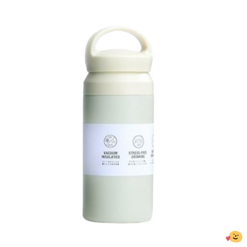 윤판장 물이 새지않는 이중 실리콘 패킹 스텐텀블러, 1개, 아이보리, 350ml