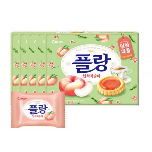 CW청우 플랑 납작복숭아 160g 5박스, 5개
