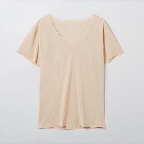 스파오 COMFORT 남성 심리스 V넥 반팔 SPMREA9A12