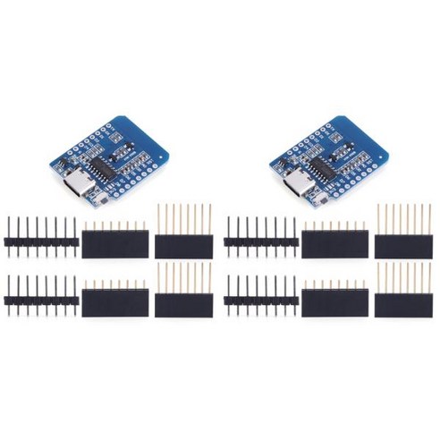 ESP-12F 미니 Nodemcu Lua 마이크로 C타입 WeMos WLAN WIFI 확장 개발 보드 Arduino용 OTA 핀 지지대 ESP8266 D1 1 개 2 개, Type c 2PCS