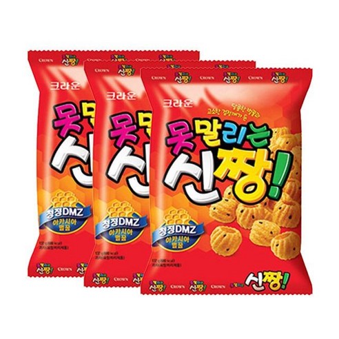 신짱 120g 3개 봉지 과자 맛있는 바삭한 안주 스낵, 120g, 3개