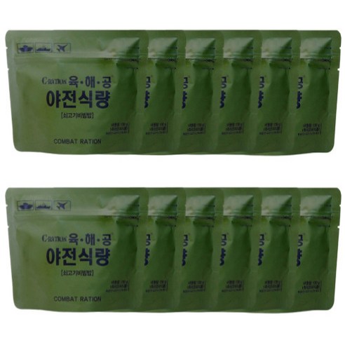 육해공 야전식량 쇠고기비빔밥, 100g, 10개