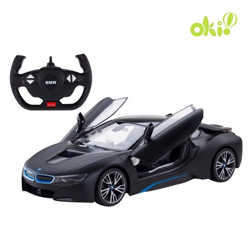 라스타 1:14 BMW I8 도어오픈 RC카, 블랙