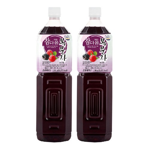 파낙스 참다음 복분자 음료베이스, 1.5L, 2개