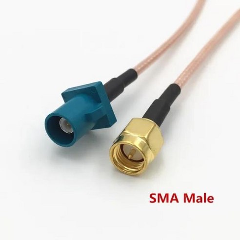 안테나 케이블 SMA RP-SMA 수 암 플러그 파크라 C 잭 GPS 안테나 익스텐션 피그테일 RG316 케이블 15cm 20, 02 Fakra C-SMA F_06 50CM, 1개