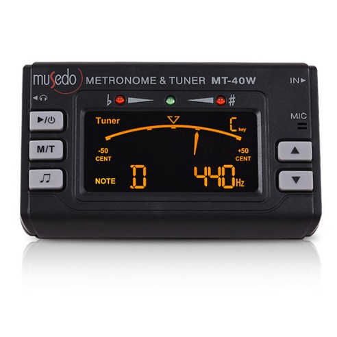 와이든 메트로튜너 기타튜너 메트로놈 조율기 박자기 MT-40W, MIX, 1개