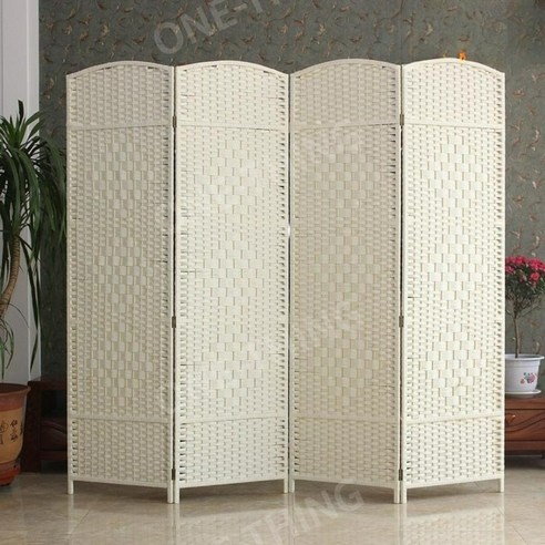 공간분리가벽 가림막 파티션 라탄 카페 칸막이 우드 가리개 라탄 원목 공간 인테리어, 22.상단열림하단닫힘-높이180cmx폭50cm