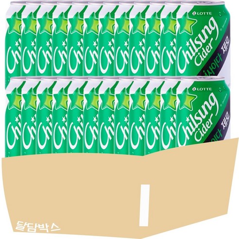[달담박스]롯데 칠성사이다 제로 355ml 24캔, 24개