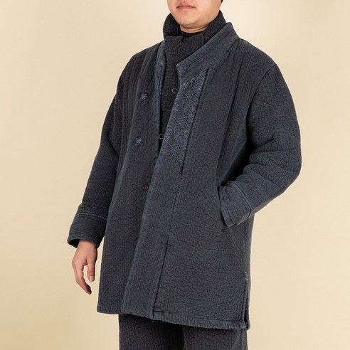 다오네우리옷 남자 후염 기모 누빔 두루마기 생활한복 개량 한복 본한복