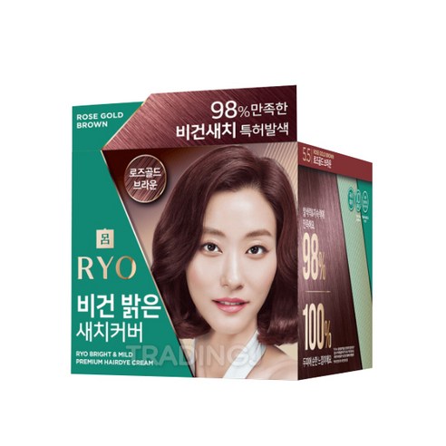 려 비건 밝은 새치커버 로즈골드 브라운 5.5 120g 크림 셀프 염색, 단품, 단품