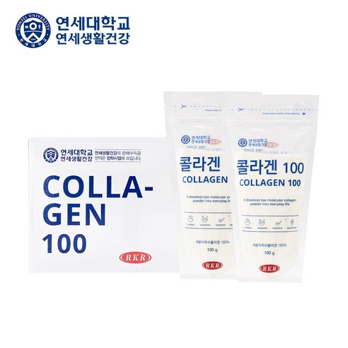 연세대학교 연세건강 RKR 콜라겐 100, 2개, 400g