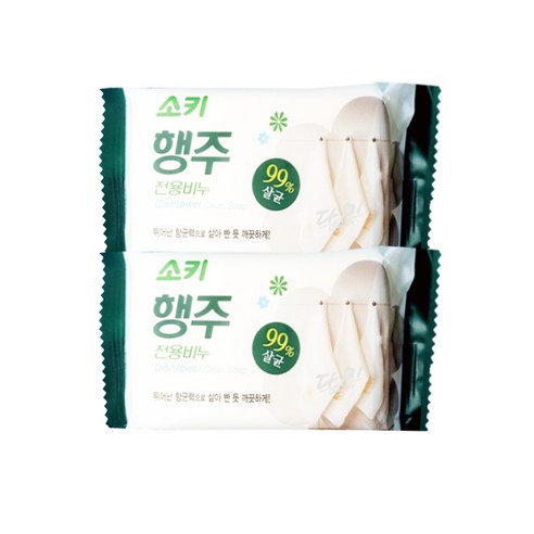 무궁화 소키 행주 전용비누, 150g, 2개