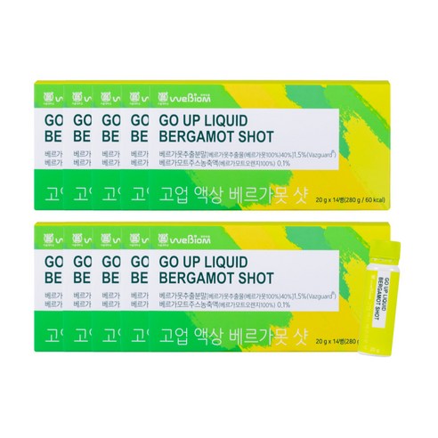 [서울대 위바이옴] 고업 액상 베르가못 샷 / BPF 폴리페놀 인지질코팅 / 흡수율 높은 액상 / 지중해 식단, 280g, 10박스