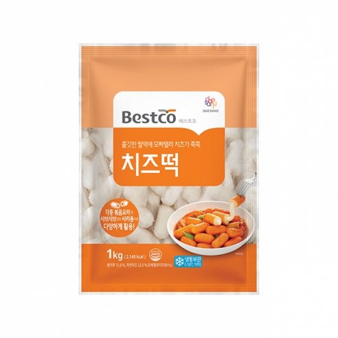 베스트코 치즈떡 1kg, 2개