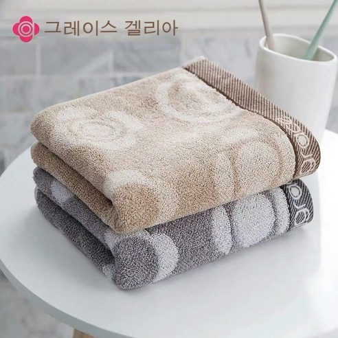 청결리아 순면 흡수 부들부들 면세면 가정용 타월 남녀커플 타월 8045, 무작위혼색, 34*76