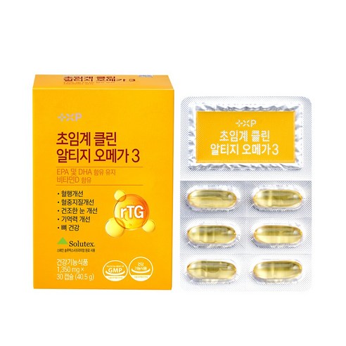 약국전용 플러스엑스팜 비타민하우스 초임계 알티지 클린 오메가3 (1 350mg x 30캡슐) 혈관 두뇌 눈건강 만성염증, 30캡슐, 1개