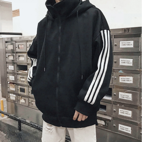 퀸앤조이 커플룩 오버핏 집업