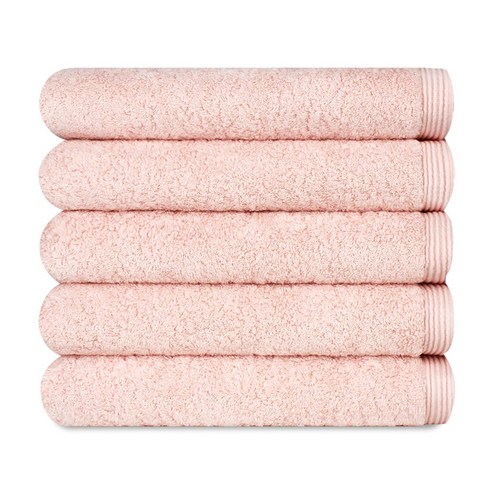 송월 몬테스 40수 500g 바스타월, 5개, 라이트핑크