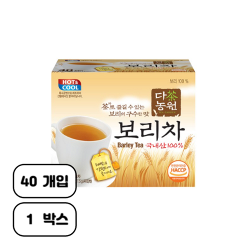 다농원 보리차, 1.5g, 40개입, 1개